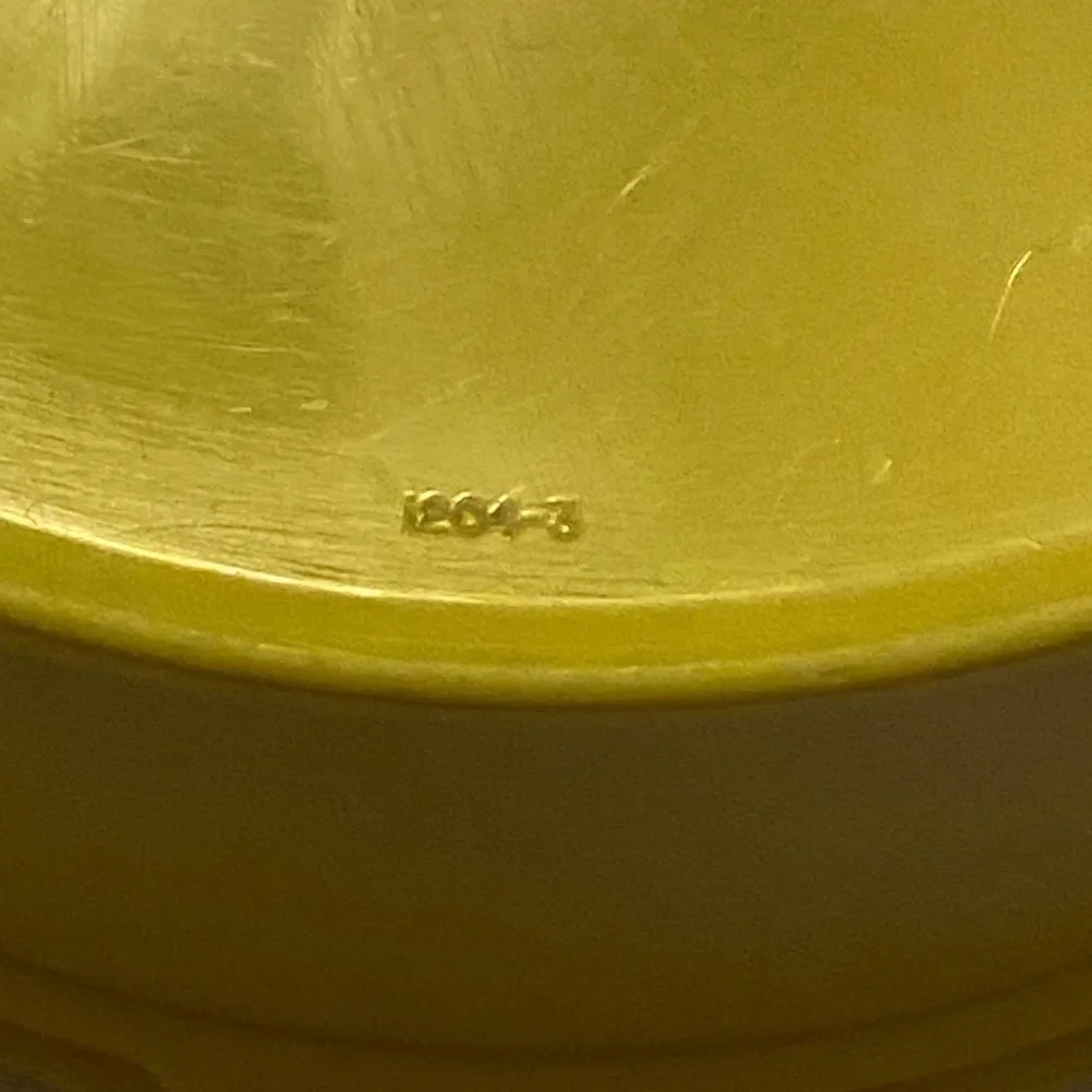 Tupperware Sunny Yellow Container with Lid # 1204-3